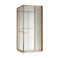 купити недорого Душевая кабина Koer SR SC09-90x90x200-R-TR-12 без поддона, стекло Easy Clean, матовое золото (KR5771)