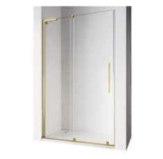 купити недорого Двери в нишу Koer SR SD07-120x200-R-TR-12, прозрачное стекло, Easy Clean 8мм, Матовое золото (KR5774)