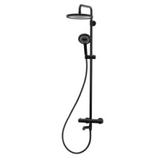 купити недорого Душевая колонна Koer KB-57029-05 с термостатическим смесителем, черный матовый (KR5491)