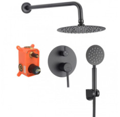 купити недорого Душевая система YOKA STUDIO 30 BLACK + BOX скрытого монтажа * (BP.STUDIO 30 BLK)