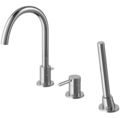 купити недорого Смеситель для ванны KOHLMAN ROXIN CHROME на борт ванны * (QB241R)