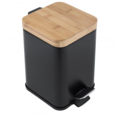 купити недорого Корзина для мусора YOKA SIDO BLACK BAMBOO 3л. для ванной комнаты (CH.SIDO-BLK)