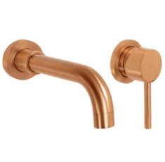 купити недорого Смеситель для раковины (умывальника) REA LUNGO LONG BRUSHED COPPER + BOX скрытого монтажа  (REA-B4601)