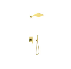 купити недорого Душевая система KOHLMAN EXPERIENCE 25 BRUSHED GOLD + BOX скрытого монтажа (QW210EGDBQ25)