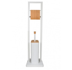 купити недорого Стойка для ёршика и туалетной бумаги YOKA BARCA WHITE MATT * (PD.BARCA-WHT)