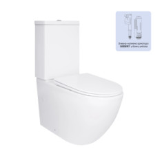 Унітаз підлоговий Qtap Jay Ultra Quiet з сидінням Soft-close 640x360x835 мм QT07222175TW White