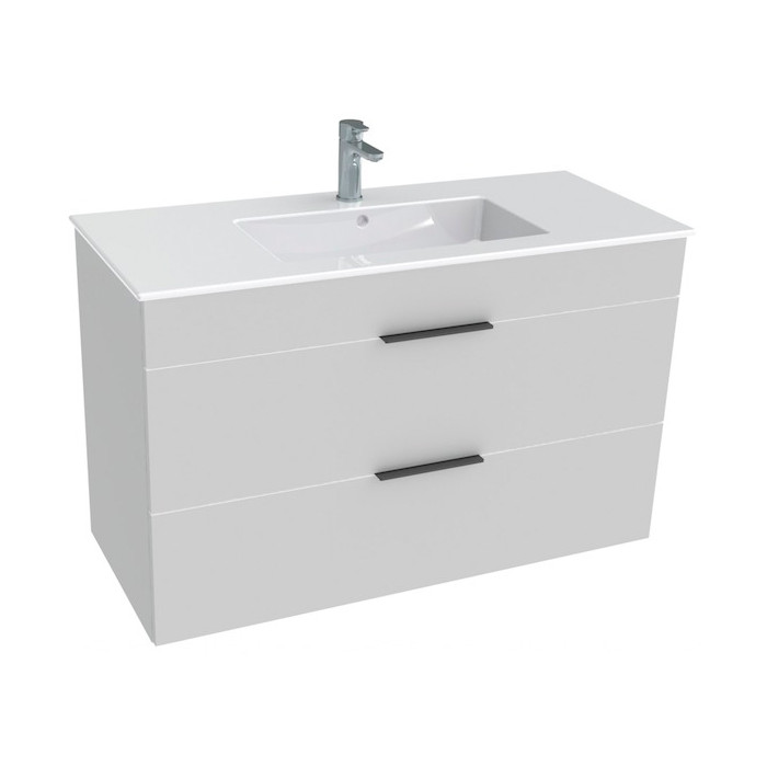 Тумба с раковиной Jika Cube 100 белый H4536521763001