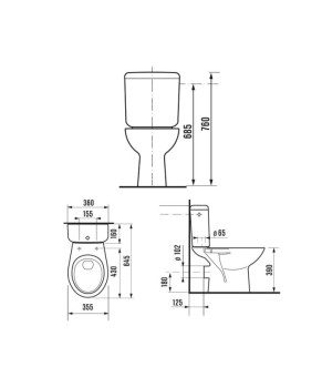 Унитаз - компакт JIKA ZETA H8253960002421