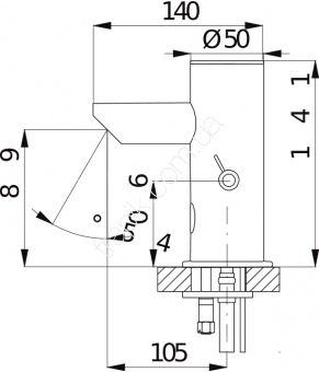 Смеситель Jika Sensor (3.141T.2.003.321.1)