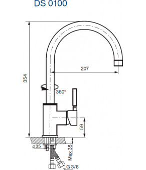 Смеситель Koller Pool Design Plus DS 0100
