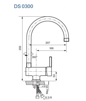 Смеситель Koller Pool Design Plus DS 0300