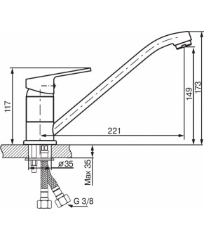Смеситель Koller Pool Kvadro (KR 0900)