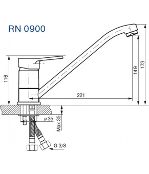 Смеситель Koller Pool Round (RN 0900)