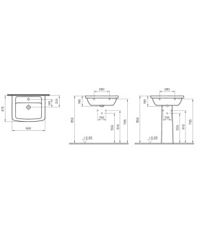 Раковина Koller Pool Form 300 (9602N003-7650)