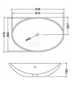 Умывальник Jaquar JDS (JDS-WHT-25901)