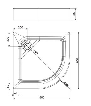 Акриловый поддон Kolo First (XBN1680000)