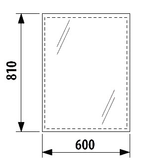 Зеркало Jika Clear (H4557211731441) 60x81