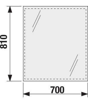 Зеркало Jika Clear (H4557311731441) 70x81