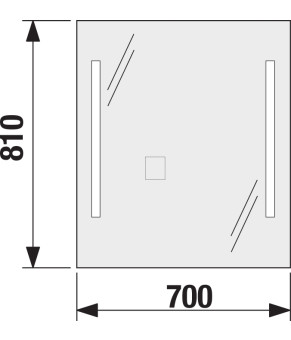Зеркало Jika Clear (H4557351731441) 70x81
