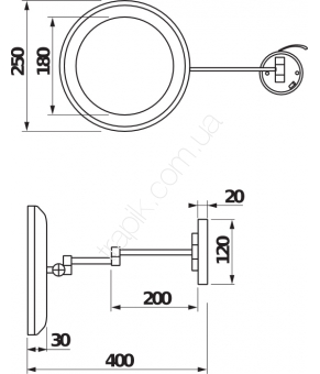 Зеркало Jika Generic (H3863D10040001)