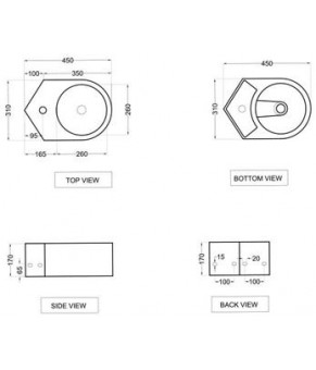Умывальник Jaquar JDS (JDS-WHT-25841)