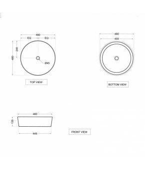 Умывальник Jaquar Opal (OPS-WHT-15901N)