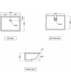 Умывальник Jaquar Continental (CNS-WHT-701)