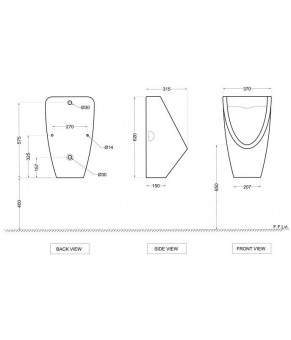 Писсуар Jaquar Urinals (URS-WHT-13253O)