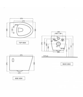 Унитаз Jaquar Vignette (VGS-WHT-81951)