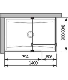Перегородки Jika Cubito 79,4x90(2.6942.0.002.668.1)