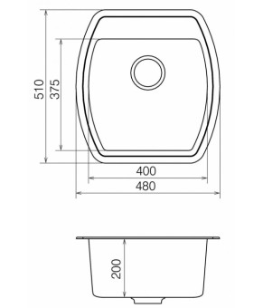 Кухонная мойка Vankor Norton NMP 01.48 Black