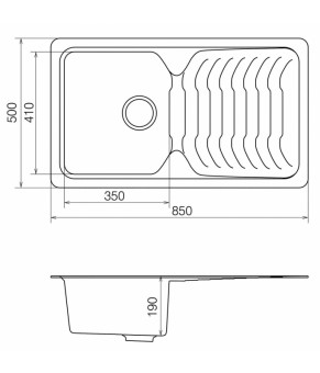 Кухонная мойка Vankor Sigma SMP 02.85 Beige