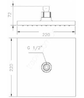 Верхний душ GENEBRE Kenjo (R6311226)