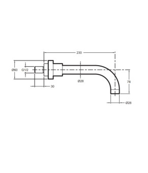 Излив Jacob Delafon E75100-CP