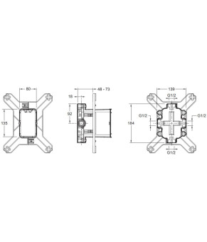 Система скрытого монтажа Jacob Delafon Modulo 98699D-NF