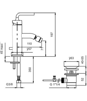 Змішувач Jacob Delafon Purist E14434-4A-CP