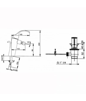 Смеситель Jacob Delafon Salute E73080-CP