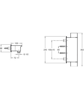 Смеситель Jacob Delafon Stance E9104-CP