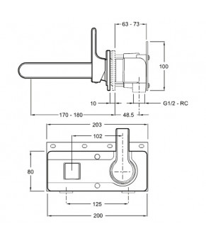 Смеситель Jacob Delafon Singulier E10863-CP