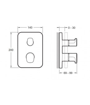 Смеситель Jacob Delafon Hybrid E98730-CP