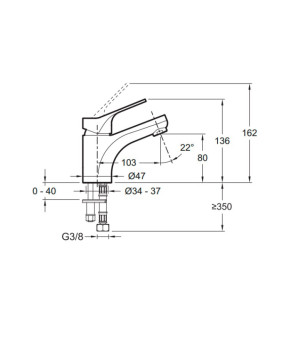Смеситель Jacob Delafon Brive E75762-CP