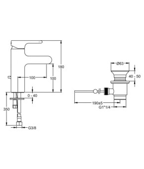 Смеситель Jacob Delafon Singulier E10860-CP