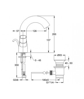 Смеситель Jacob Delafon Talan E10085RU-CP