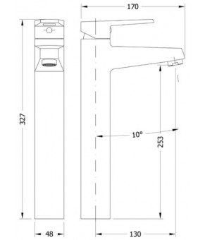 Смеситель для раковины GENEBRE Klip (64136 16 45 66)