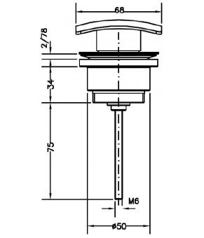 Сливной гарнитур для раковины GENEBRE Kenjo (100204 45)