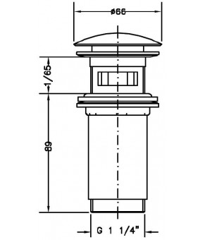 Сливной гарнитур для раковины GENEBRE Tau (100210 45)