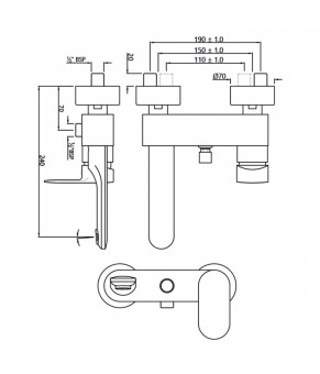 Смеситель Jaquar Opal Prime OPP-CHR-15119PM