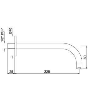 Верхний душ Jaquar Maze OHS-CHR-1613