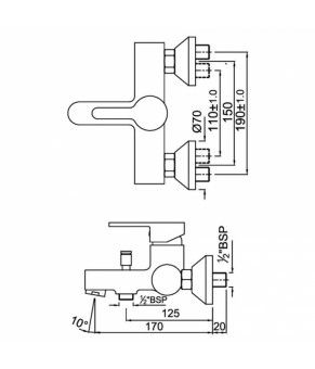 Смеситель Jaquar Fusion (FUS-CHR-29119)
