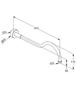 Держатель душа Kludi Adlon 2751445